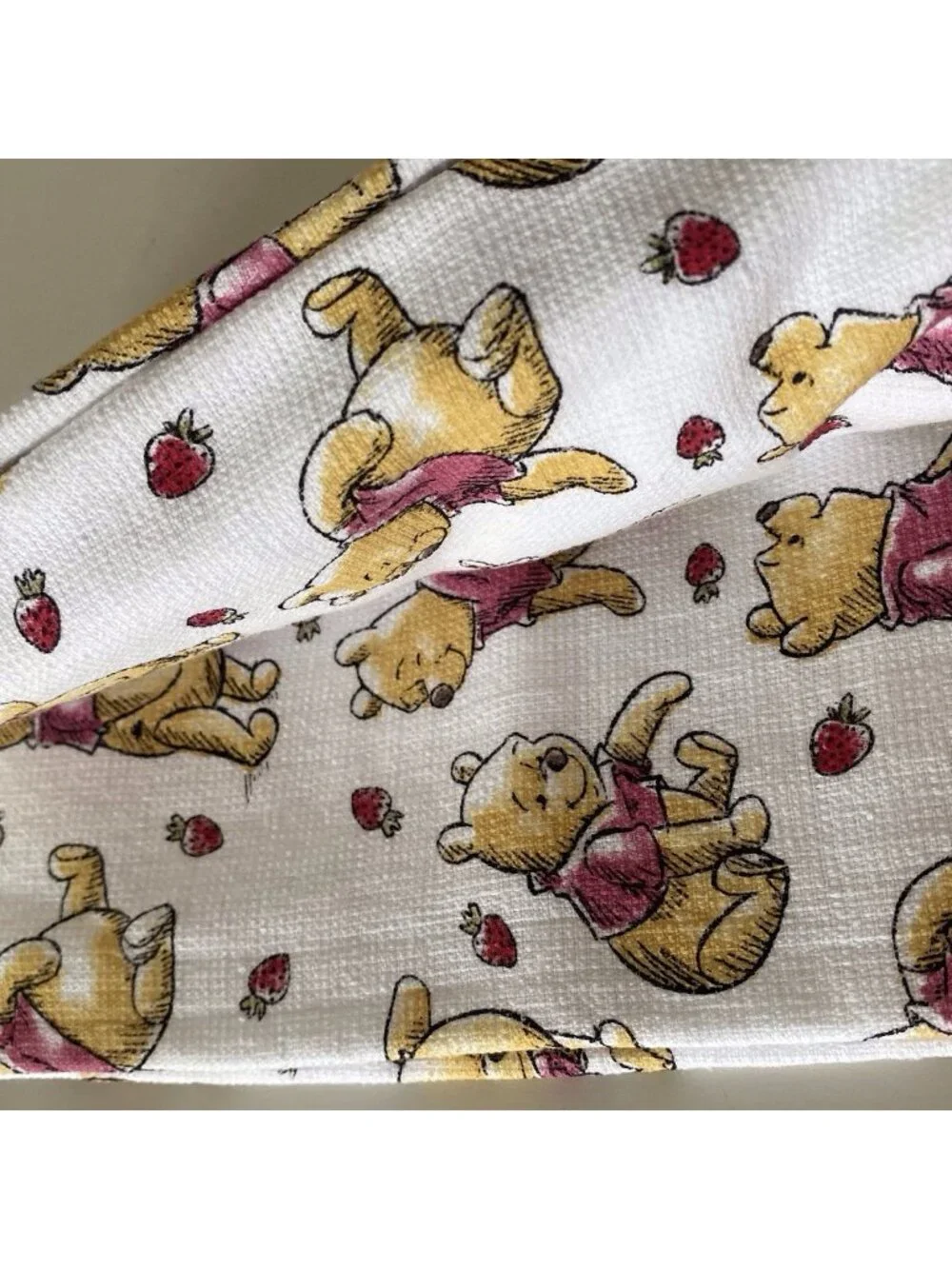 2 Pack Disney Winnie the Pooh Strawberries Kitchen‎ Towels 16 X 26” NEW